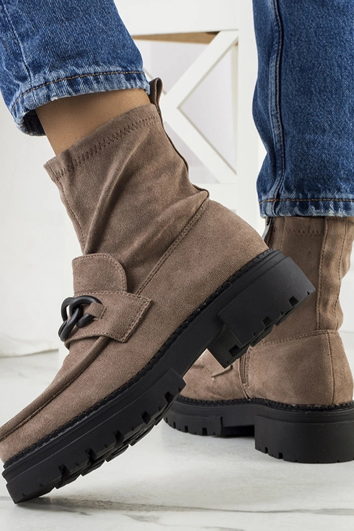 Bottines marron, « Fannia »