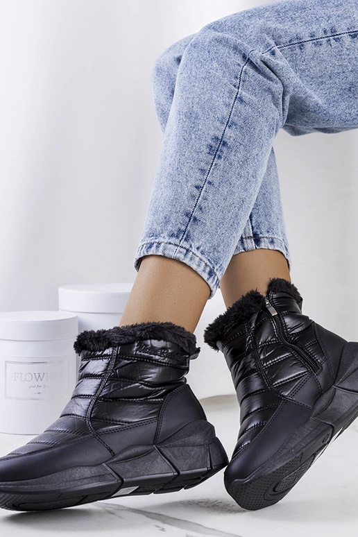 Bottes de neige isolées Black Lago Bottes de neige isolées Black Lago