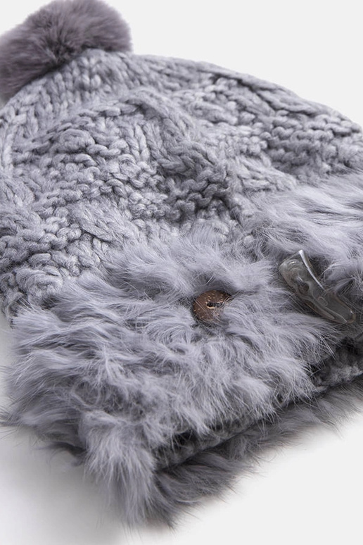 Chapeau en fourrure grise Danna Chapeau en fourrure grise Danna