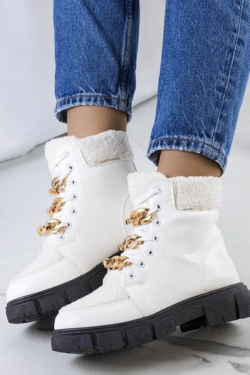 Bottes blanches en peau de... 2