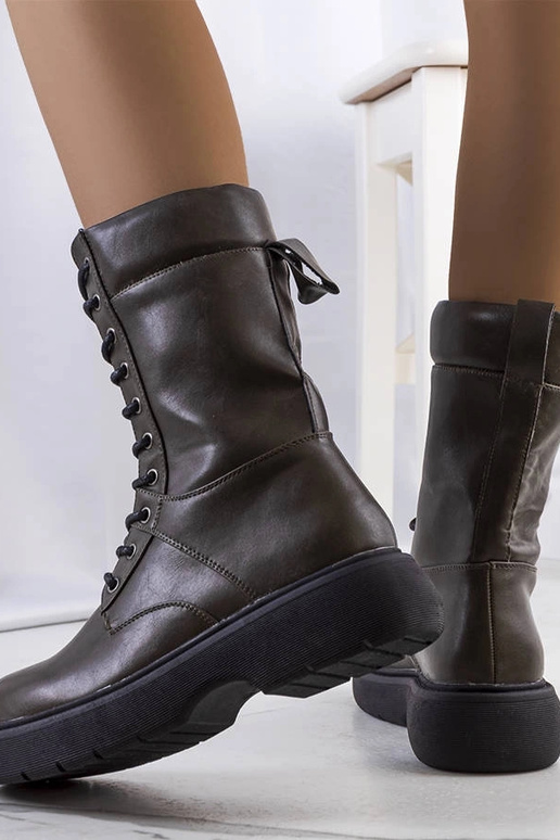 Chaussures de randonnée vertes pour...