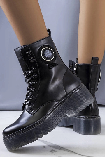 Bottines noires pour femmes Laureano 2