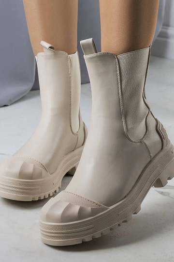Bottines femme Crispo beiges