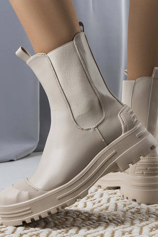 Bottines femme Crispo beiges Bottines femme Crispo beiges