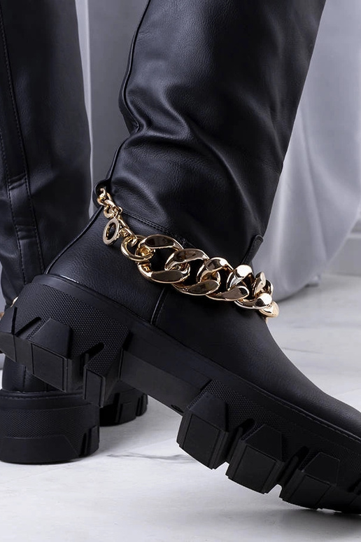 Bottes Cumia isolées noires Bottes Cumia isolées noires