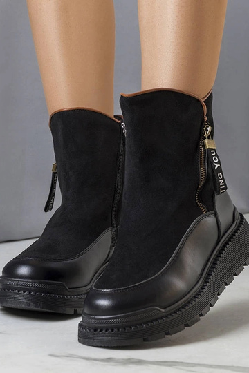 Bottes d'hiver noires à...