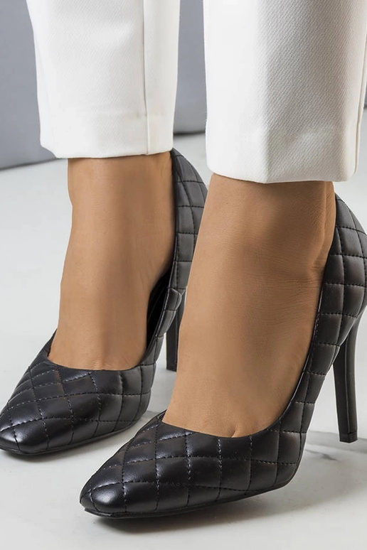 Escarpins matelassés noirs Nadelia Escarpins matelassés noirs Nadelia