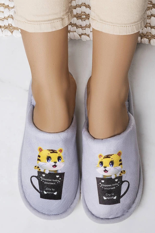 Chaussons souples gris Catcup