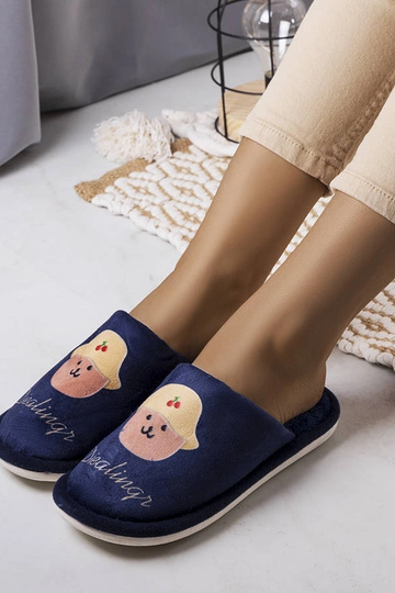 Chaussons souples bleu...