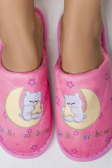 Chaussons souples rose lune... 2