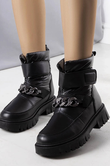 Bottes d'hiver noires avec... 2