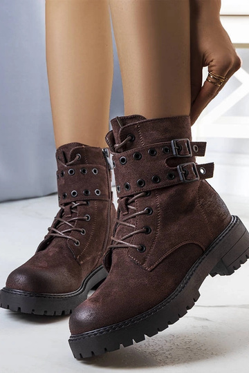 Bottes de trappeur marron foncé Fallkirk