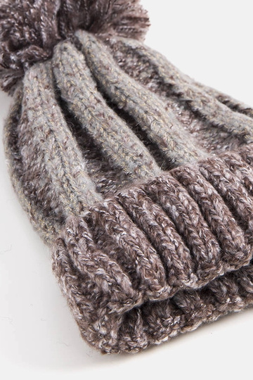 Bonnet à pompon Cormil marron 2