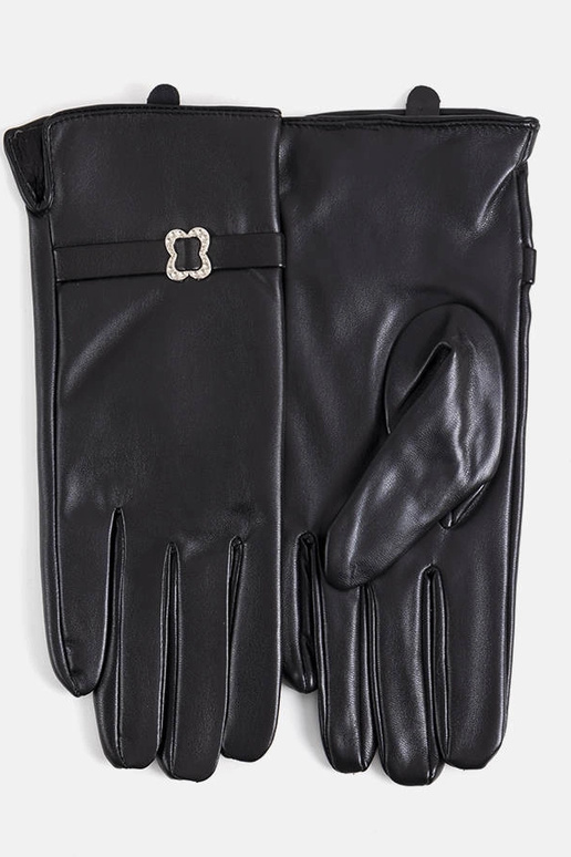 Gants isolants noirs avec boucle Clouti Gants isolants noirs avec boucle Clouti