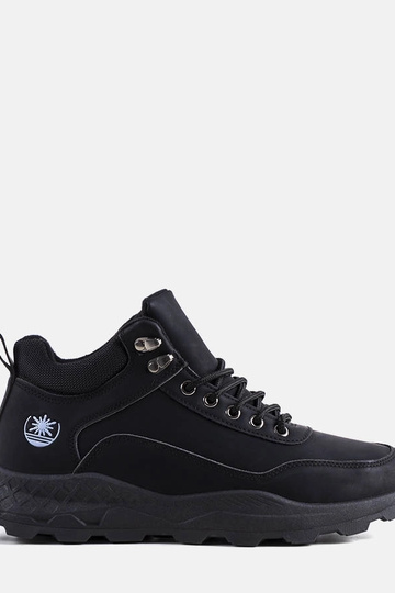 Bottes noires isolées Aidan