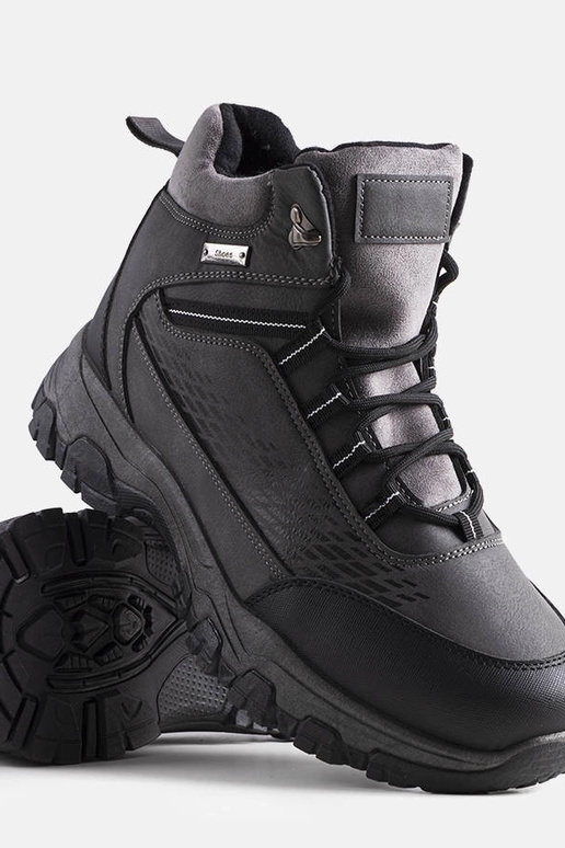 Bottes de randonnée isolées Jaxx grises Bottes de randonnée isolées Jaxx grises