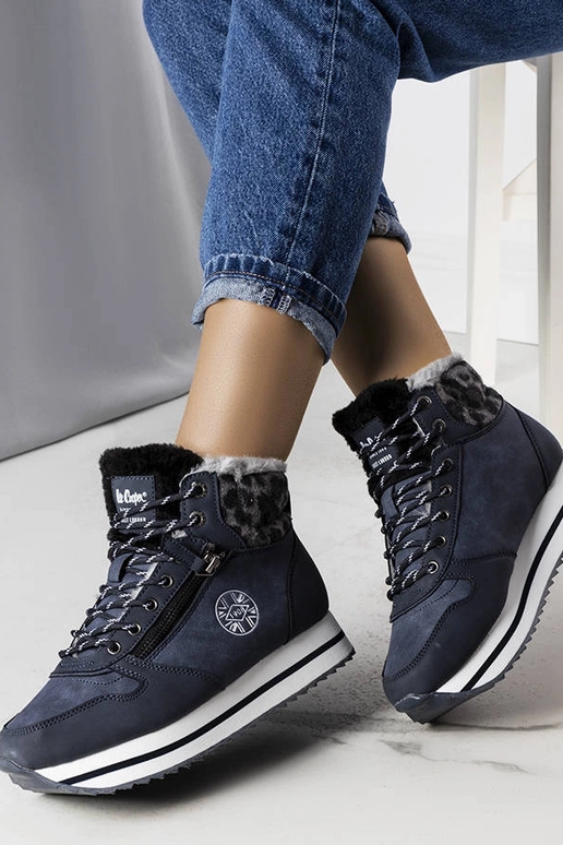 Bottines bleu foncé, «...