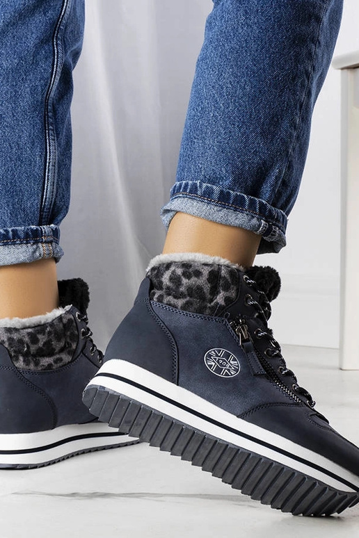 Bottines bleu foncé, «...