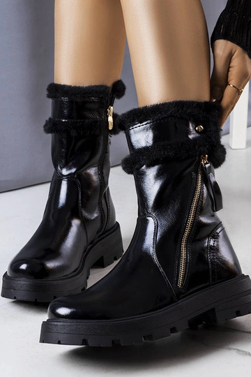 Bottines d'hiver noires, « Lensil » 2