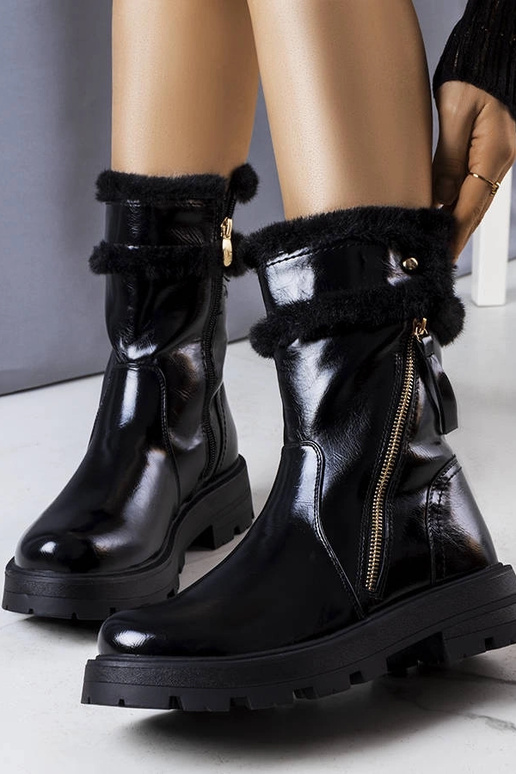 Bottines d'hiver noires, « Lensil »