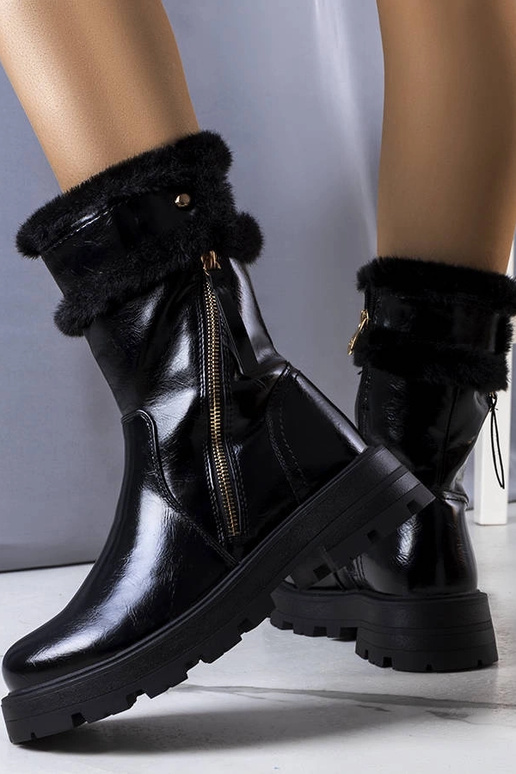 Bottines d'hiver noires, « Lensil »