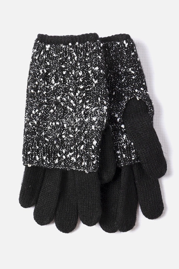 Gants sans doigts noirs, «...