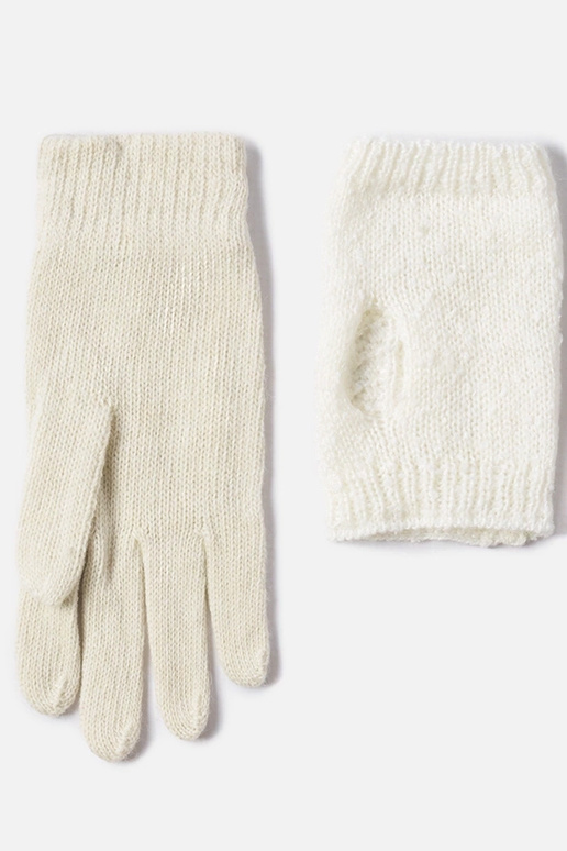 Gants mitaines Dakota blancs Gants mitaines Dakota blancs