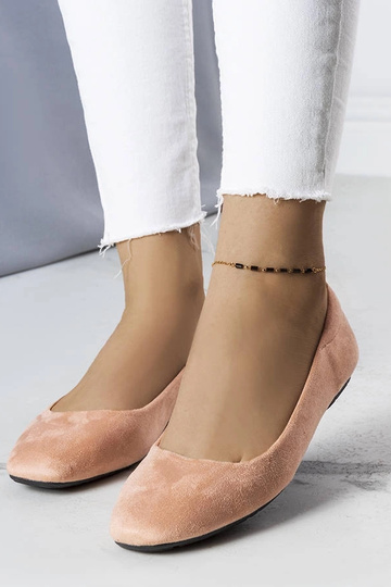 Ballerines en éco-suède rose Jules