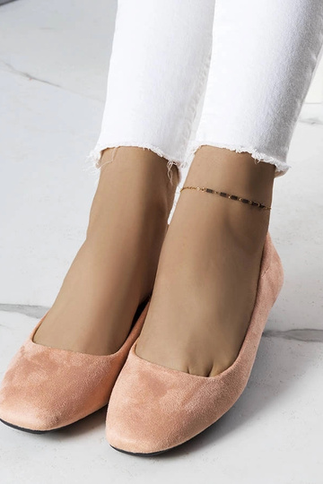 Ballerines en éco-suède rose Jules 2