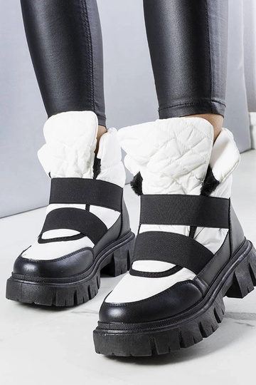 Bottes d'hiver blanches à...