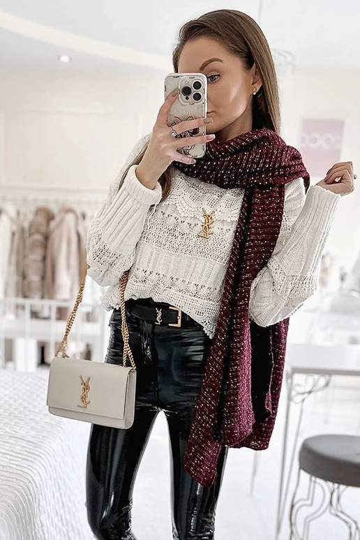 Écharpe à pois bordeaux Khalil Écharpe à pois bordeaux Khalil