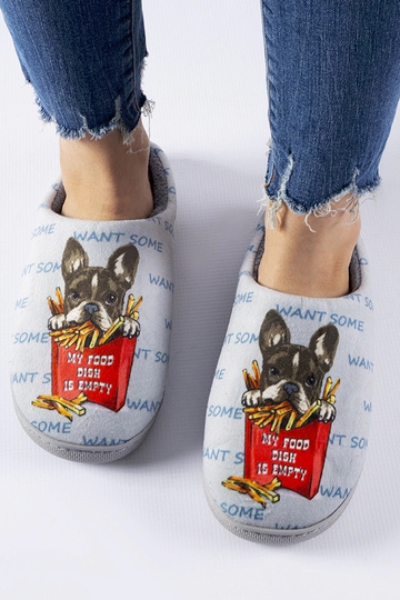 Chaussons French Frites Gris Doux 2