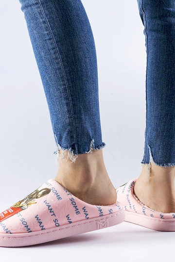 Chaussons roses doux French Fries 2