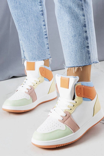 Baskets montantes orange de...