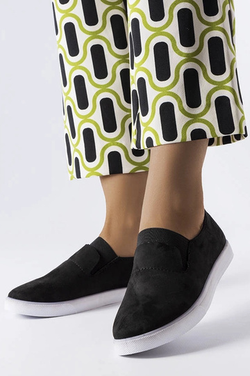 Baskets en simili daim noires Jamal 2
