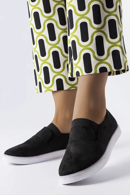 Baskets en simili daim noires Jamal