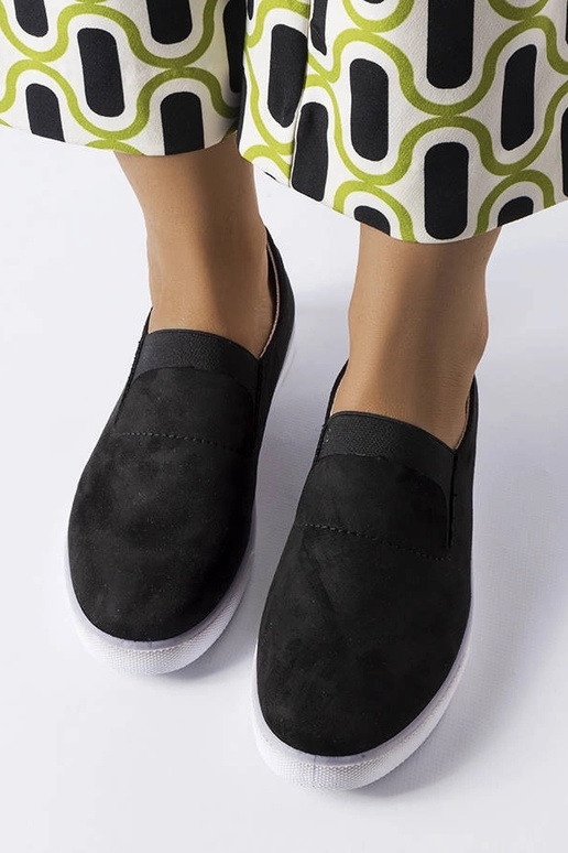 Baskets en simili daim noires Jamal