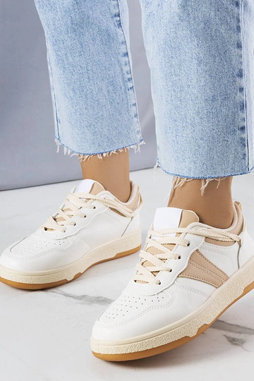 Baskets beiges pour femmes...