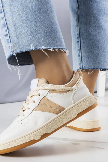 Baskets beiges pour femmes... 2