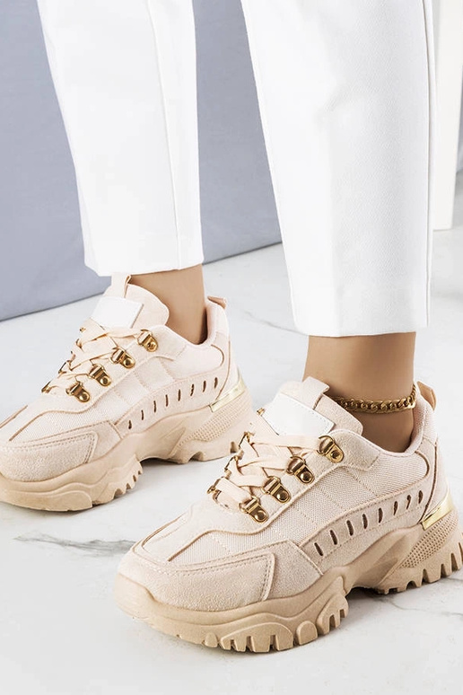 Baskets de sport sable, « Mindy »