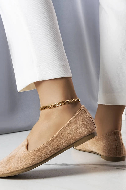 Ballerines en simili daim couleur...