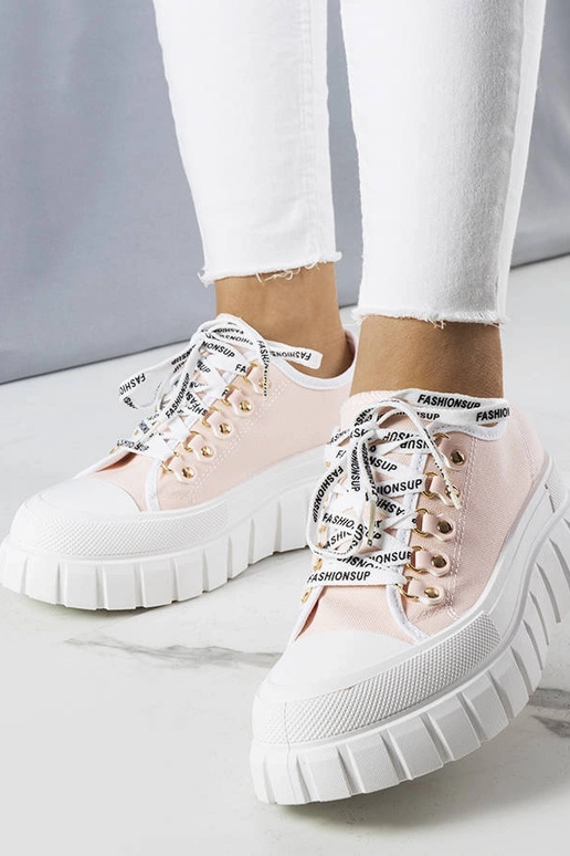 Baskets roses à plateforme, « Toni »