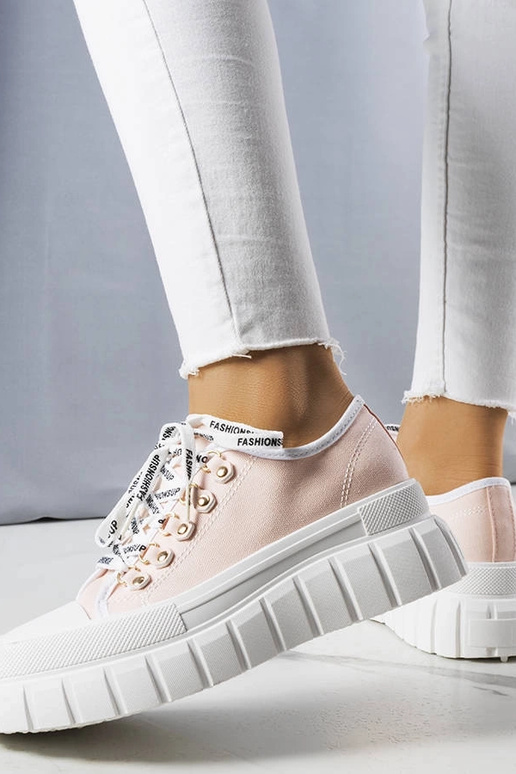Baskets roses à plateforme, « Toni »