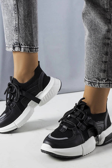 Baskets chaussettes noires...