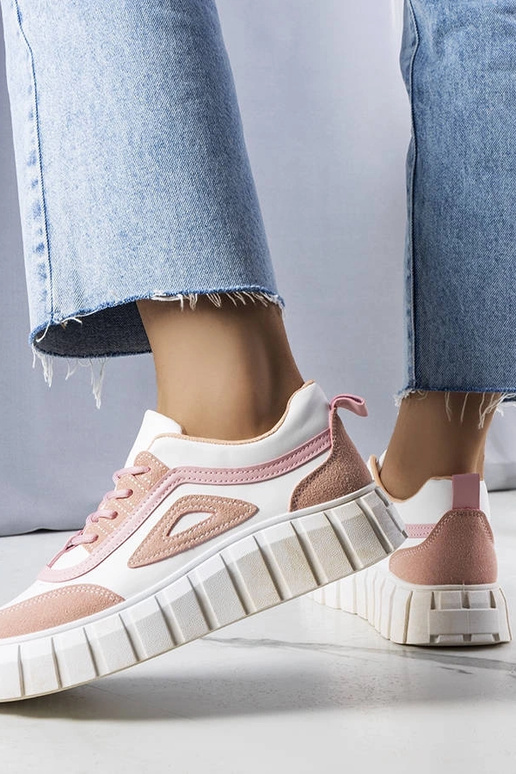 Baskets roses à plateforme, « Robyn »