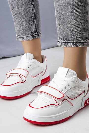 Baskets rouges pour femmes Ollie