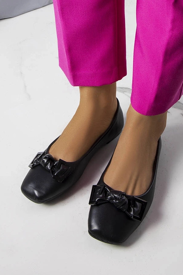 Ballerines noires à nœud Tabitha 2