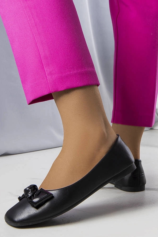 Ballerines noires à nœud Tabitha