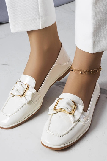 Mocassins vernis blancs... 2