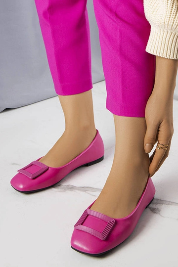 Ballerines roses avec boucle Sheller